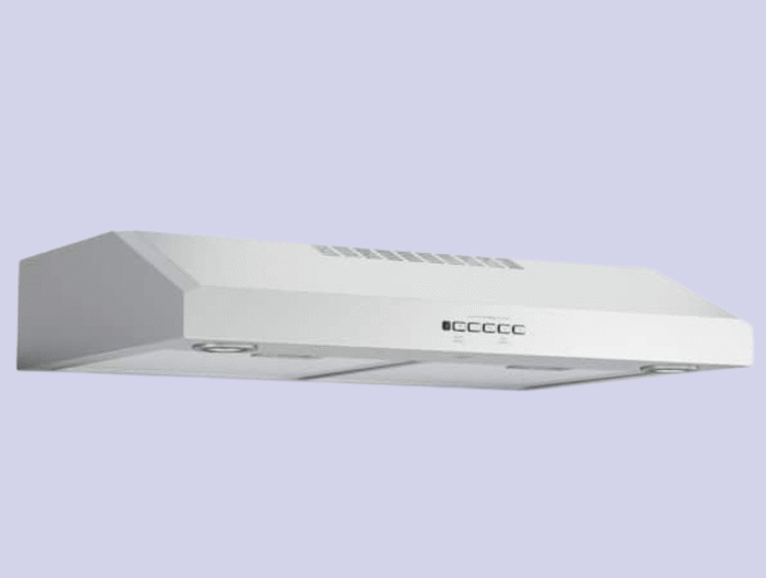 Caprelo 30 in. 320 CFM Convertible Under Cabinet Range Hood in Stainless Steel with LED Lighting and Charcoal Filter